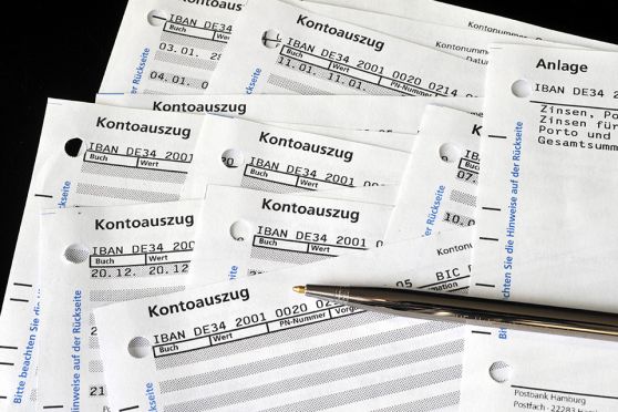 Foto: Kontoauszüge